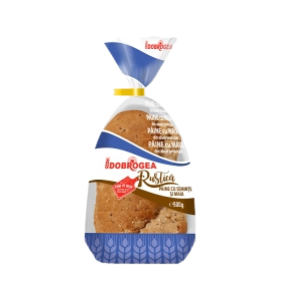 PAINE RUSTICA CU SEMINTE SI MAIA 0.5KG